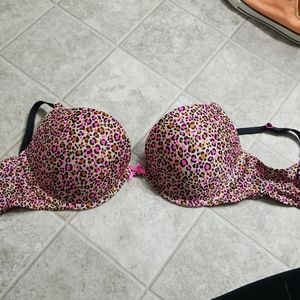 Victoria secret bra 34DD pink, black and leopard print nwot